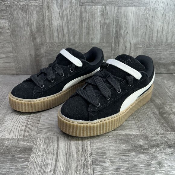 Puma Fenty Creeper Phatty Youth 5/Women's 6.5 Corduroy Black Casual Shoes - Picture 3 of 8